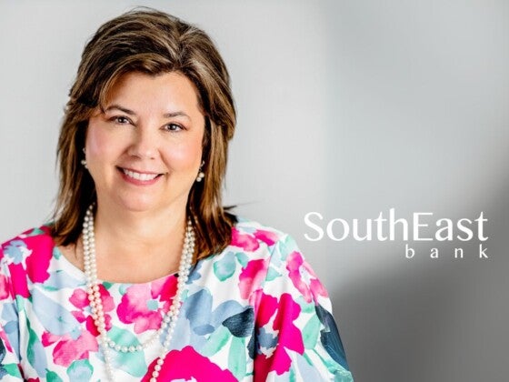 Donna Robinson headshot with SouthEast Bank logo