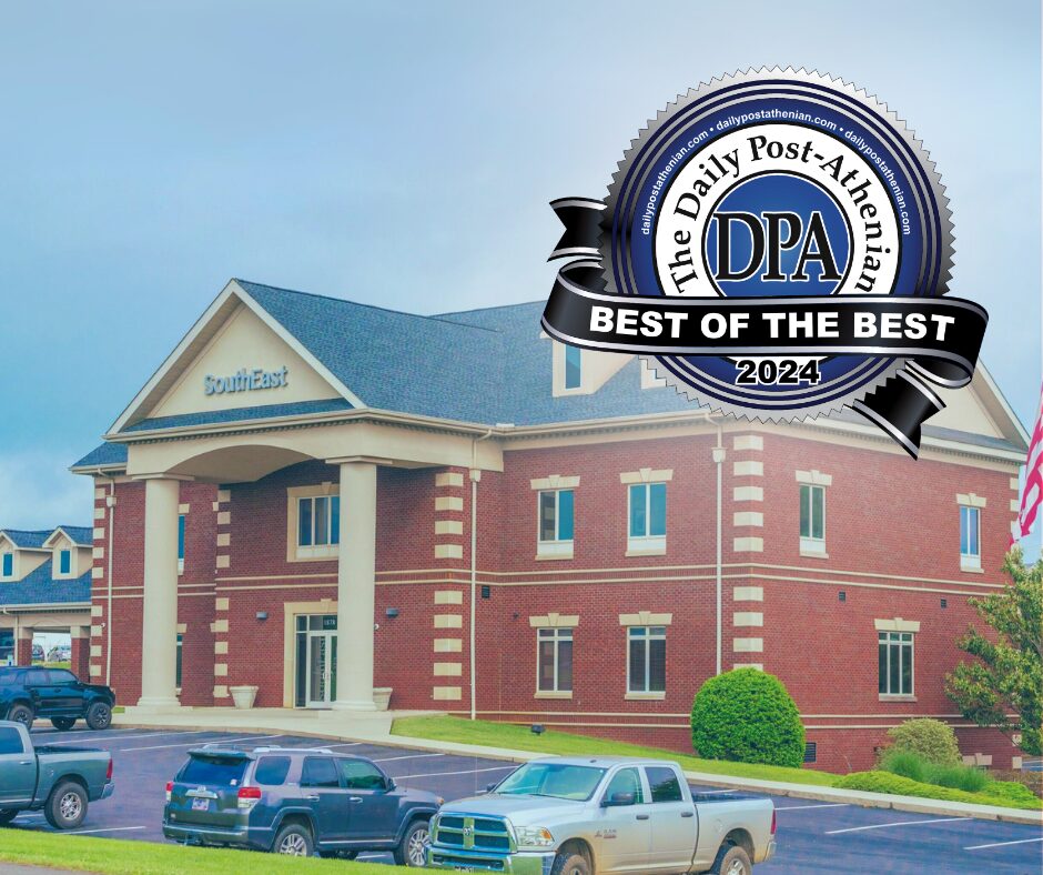 SouthEast Bank Recognized Among “Best of the Best” in Athens